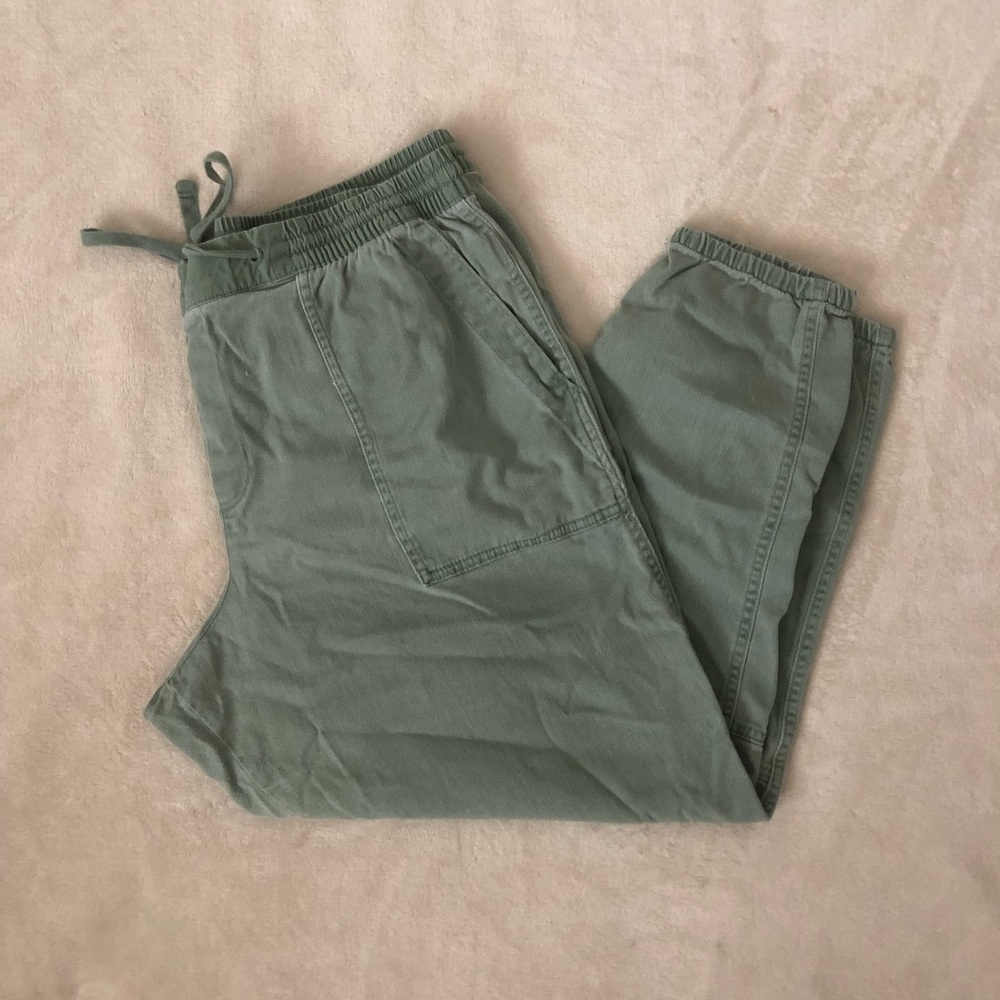 Army Green Joggers with Pockets